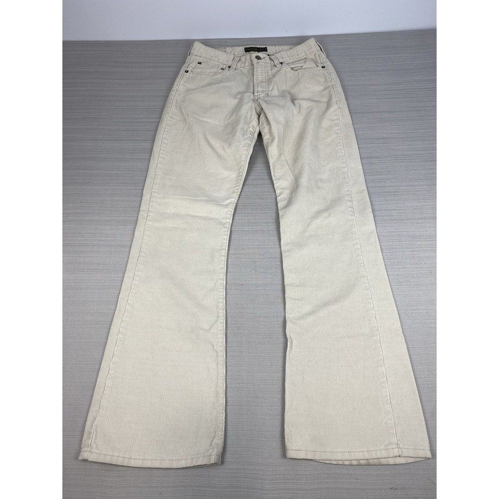 Vintage‎ Abercrombie and Fitch Pants Women's Size 4 Beige Corduroy Bootcut Y2K